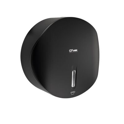 9152 GFmark - Диспенсер для туалетной бумаги-барабан, пластик, черного цвета, с глазком, с ключем